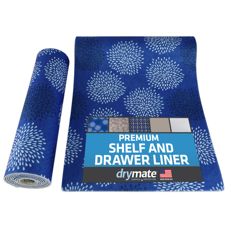 Drymate Luxury Fabric Shelf Liners, Cushioned Material Absorbent